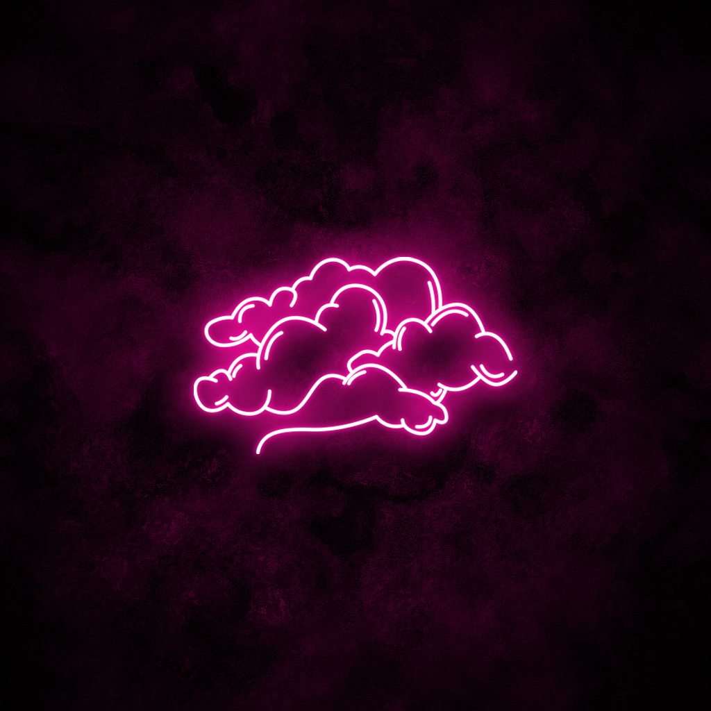 "Clouds" Neon Sign