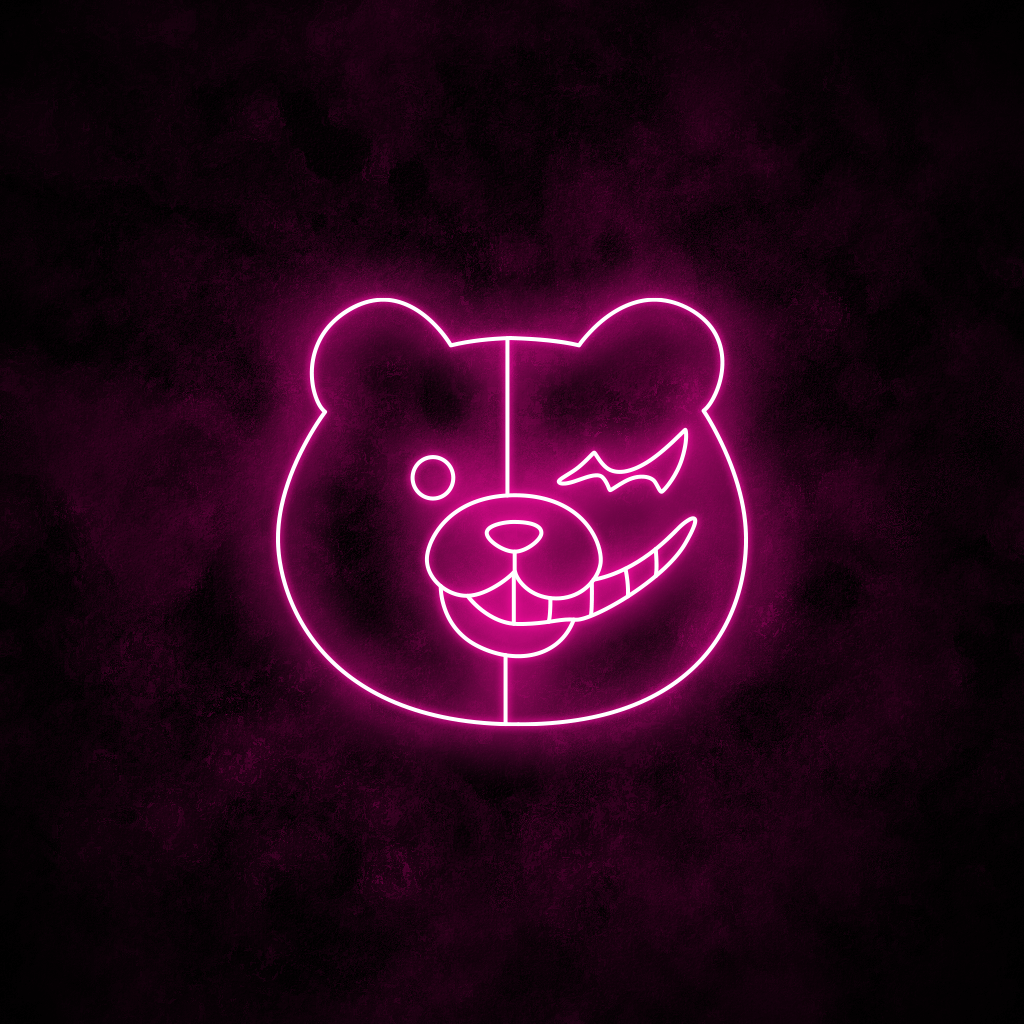 "Monokuma" Neon Sign