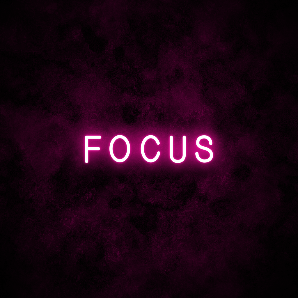 "FOCUS" Neon Sign