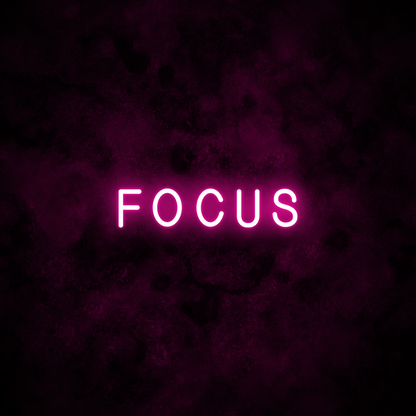 "FOCUS" Neon Sign