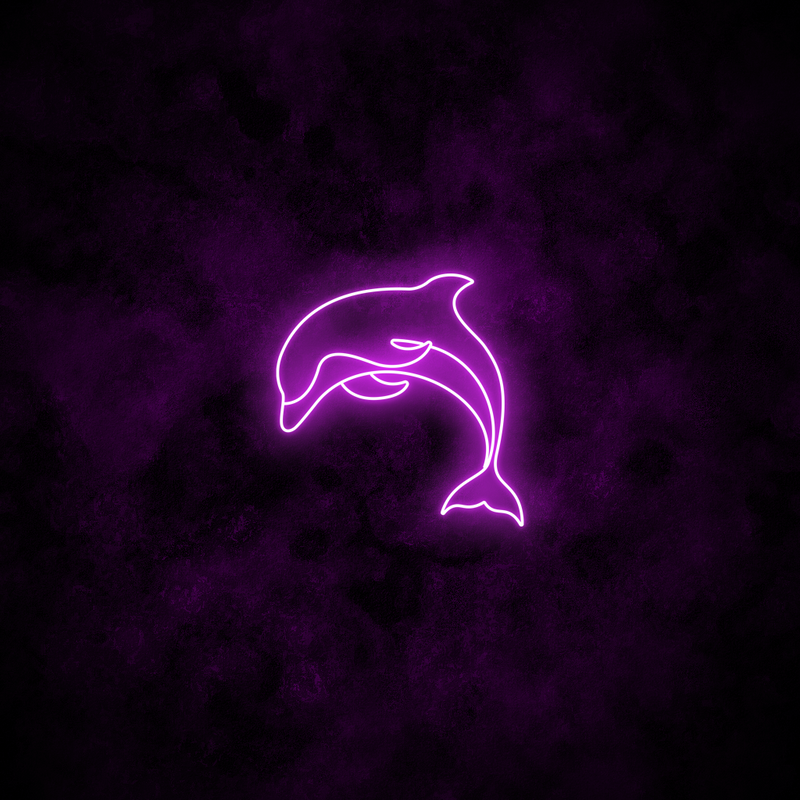 "Dolphin" Neon Sign