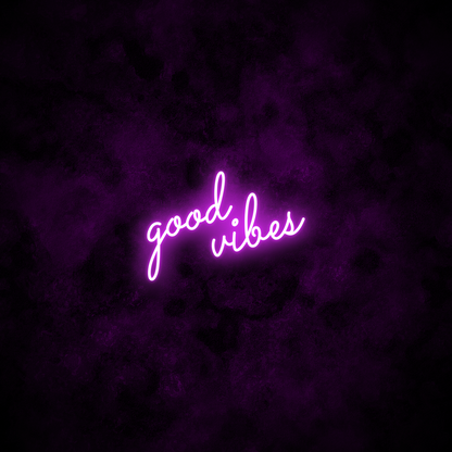 "Good Vibes" Neon Sign
