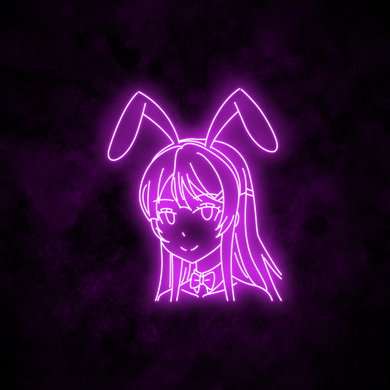 "Mai Sakurajima" Neon Sign