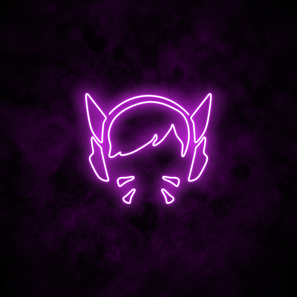 "D.Va" Neon Sign