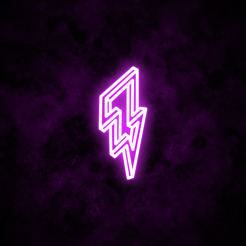 "Lightning" Neon Sign