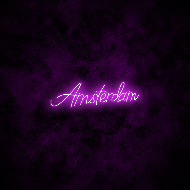"Amsterdam" Neon Sign