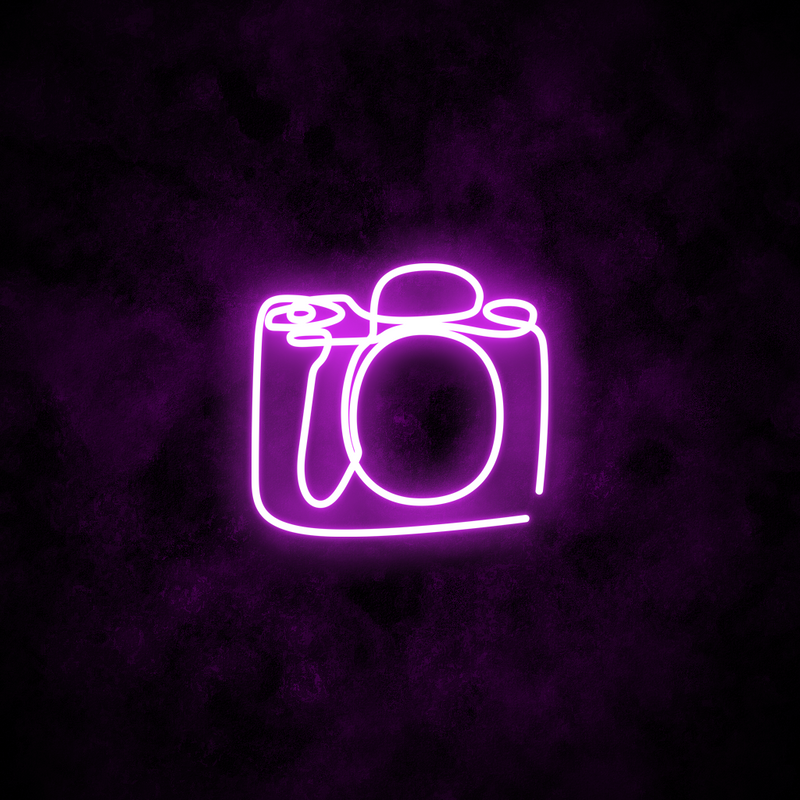 "Camera" Neon Sign