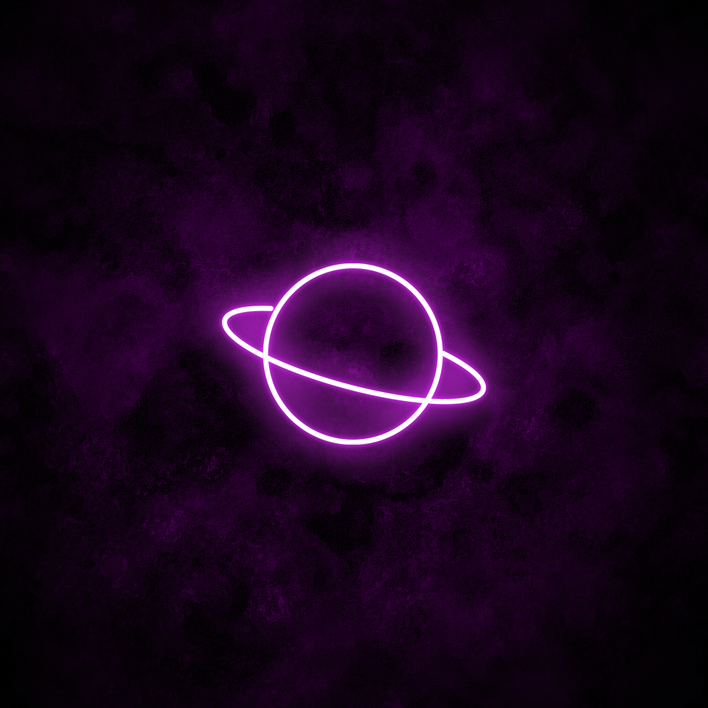 "Saturn" Neon Sign