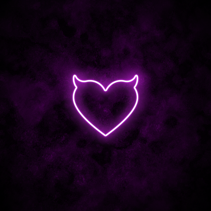 "Devil Heart" Neon Sign