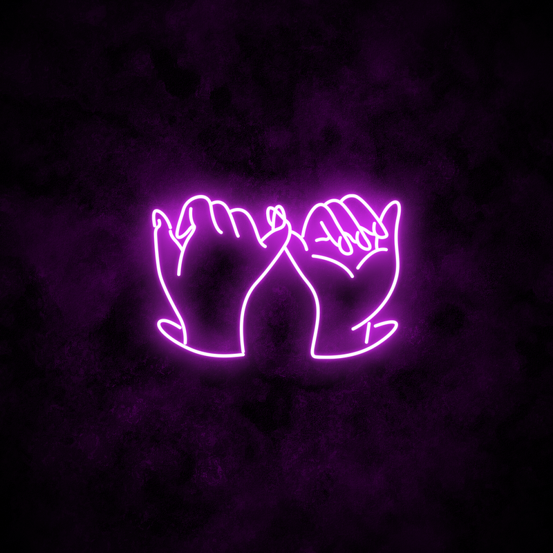 "Pinky Promise" Neon Sign