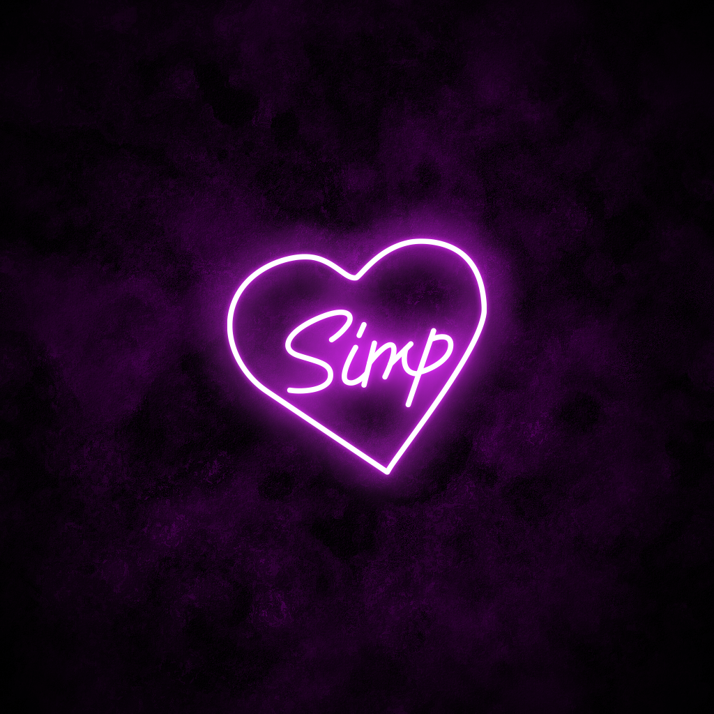 "Simp" Neon Sign