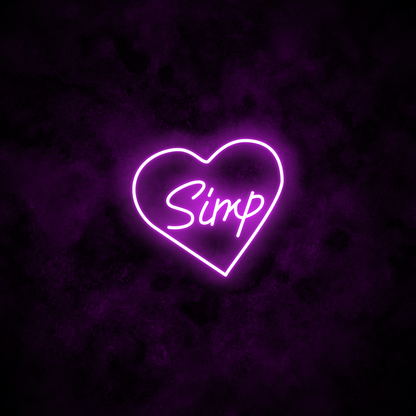 "Simp" Neon Sign