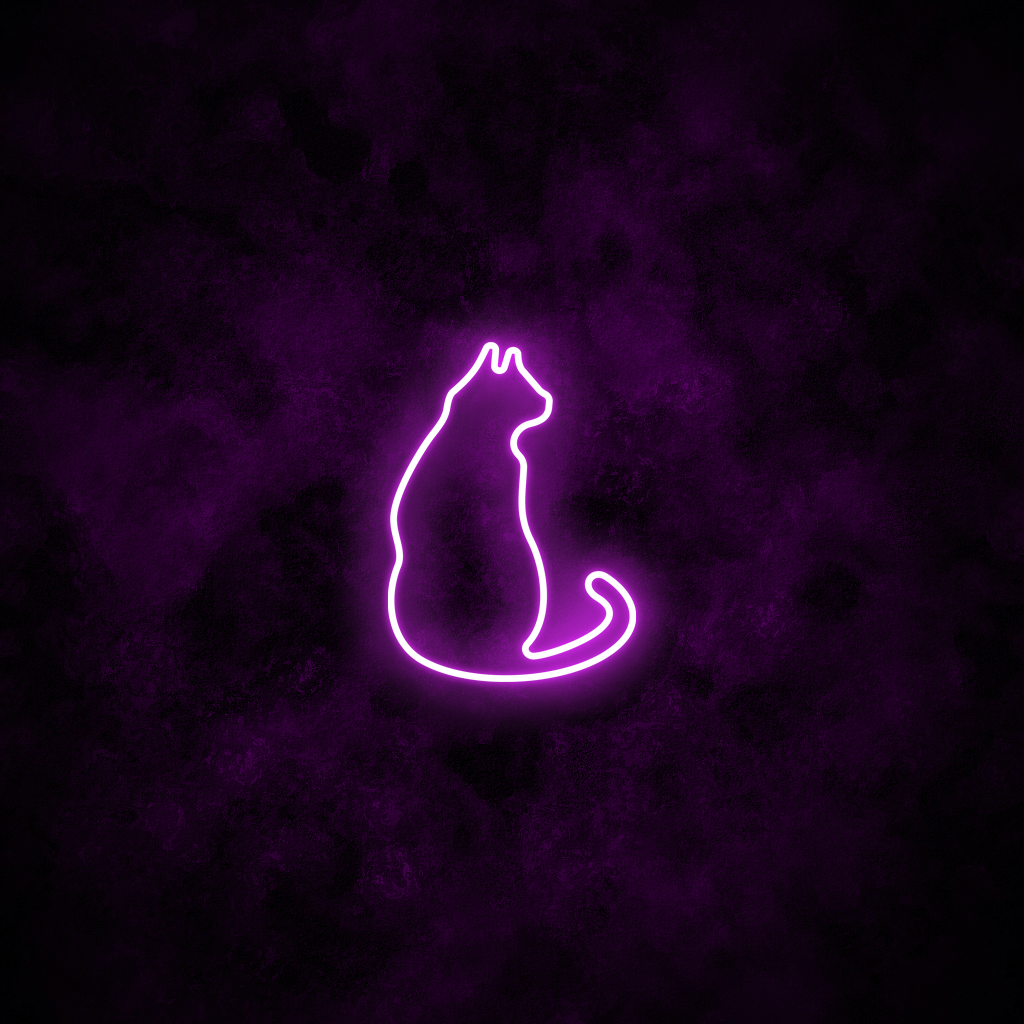 "Cat" Neon Sign