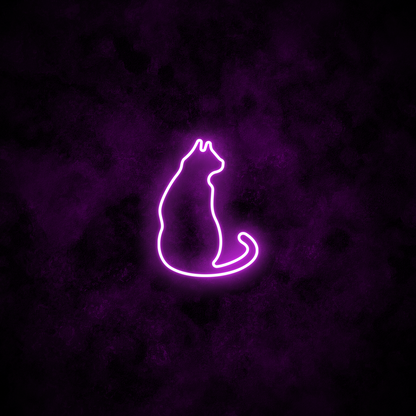 "Cat" Neon Sign