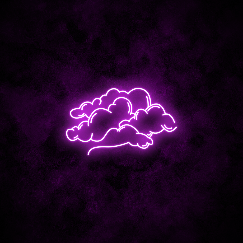 "Clouds" Neon Sign