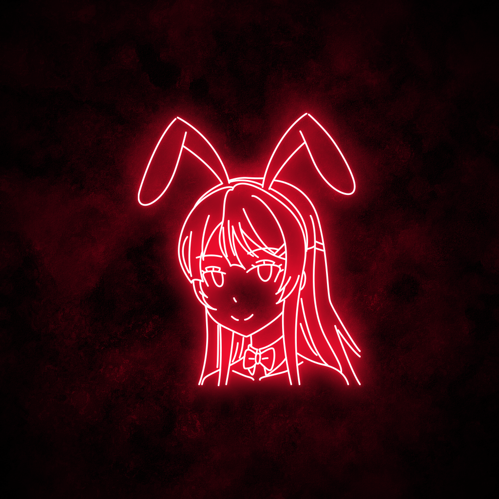 "Mai Sakurajima" Neon Sign