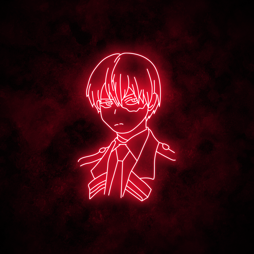 "Todoroki" Neon Sign