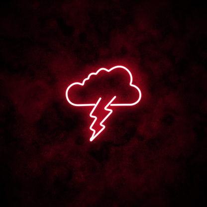 "Cloud Lightning" Neon Sign