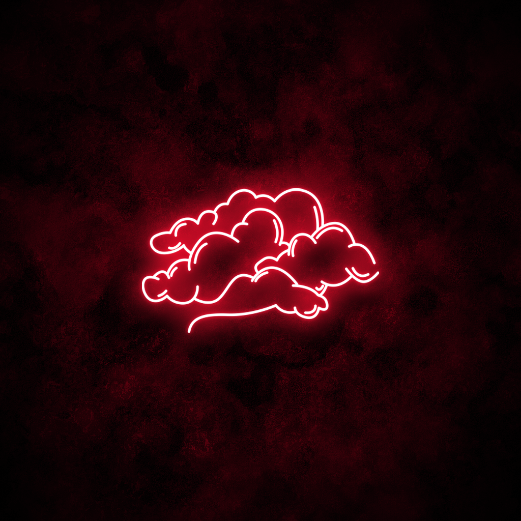 "Clouds" Neon Sign