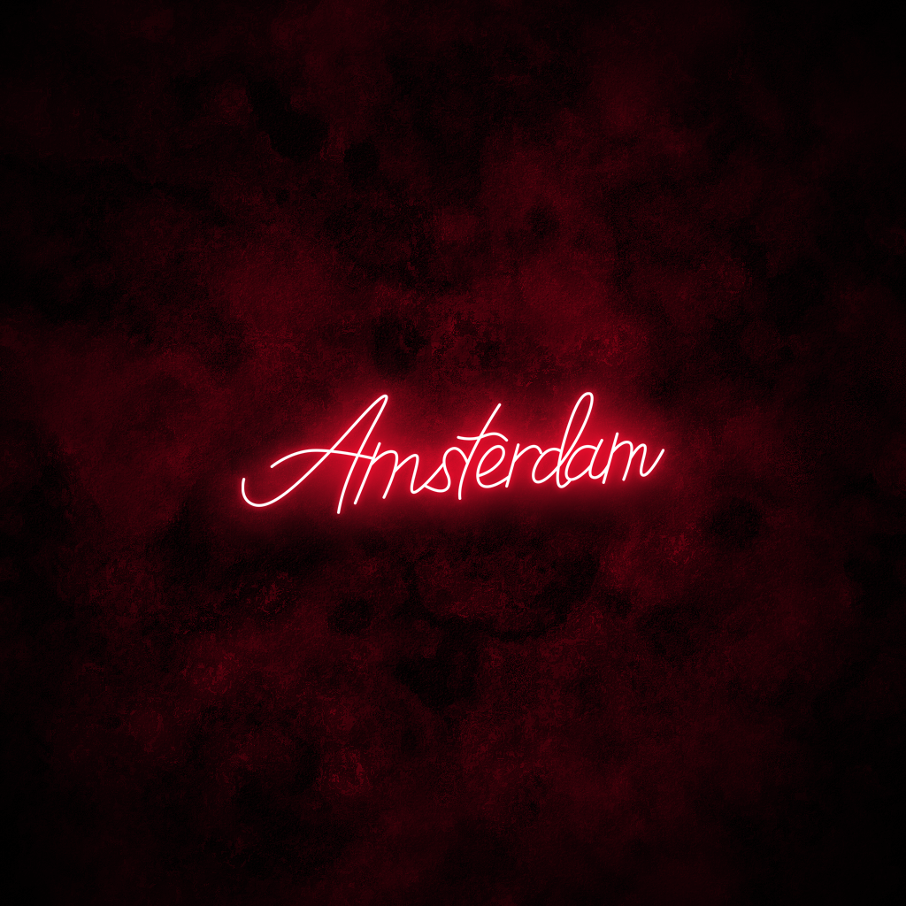"Amsterdam" Neon Sign
