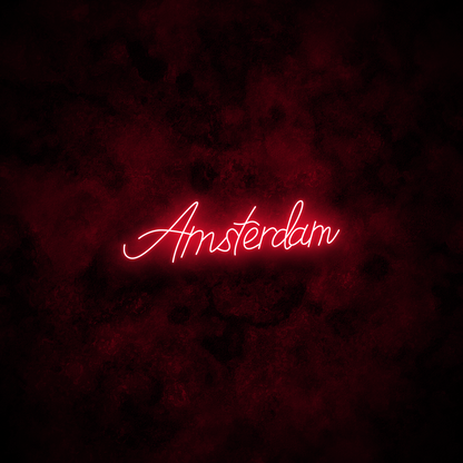 "Amsterdam" Neon Sign