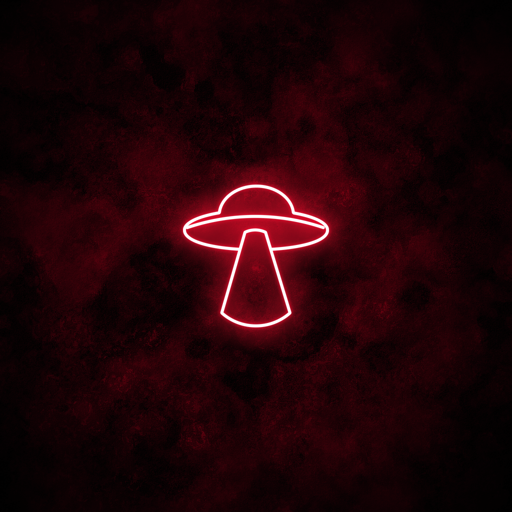 "UFO" Neon Sign