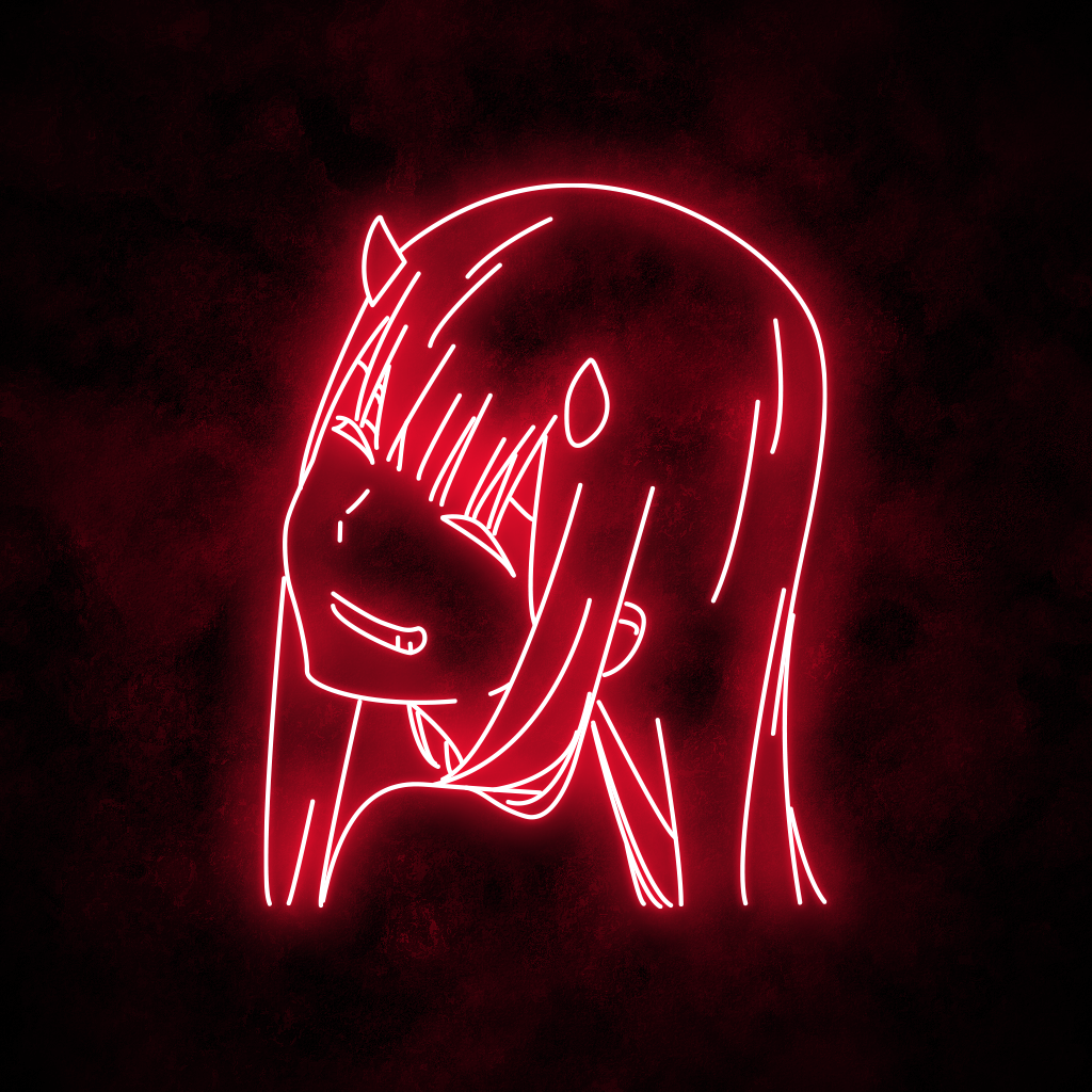 "Zero Two" Neon Sign