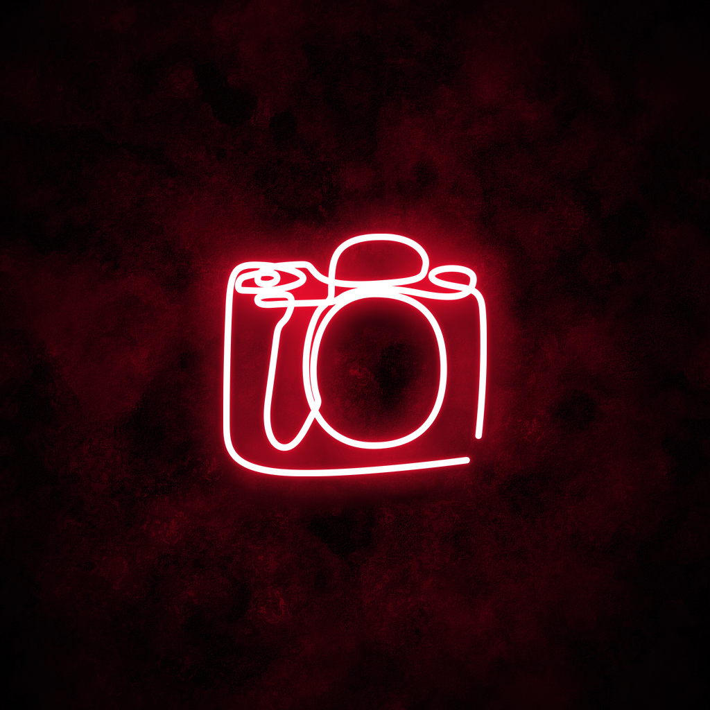 "Camera" Neon Sign