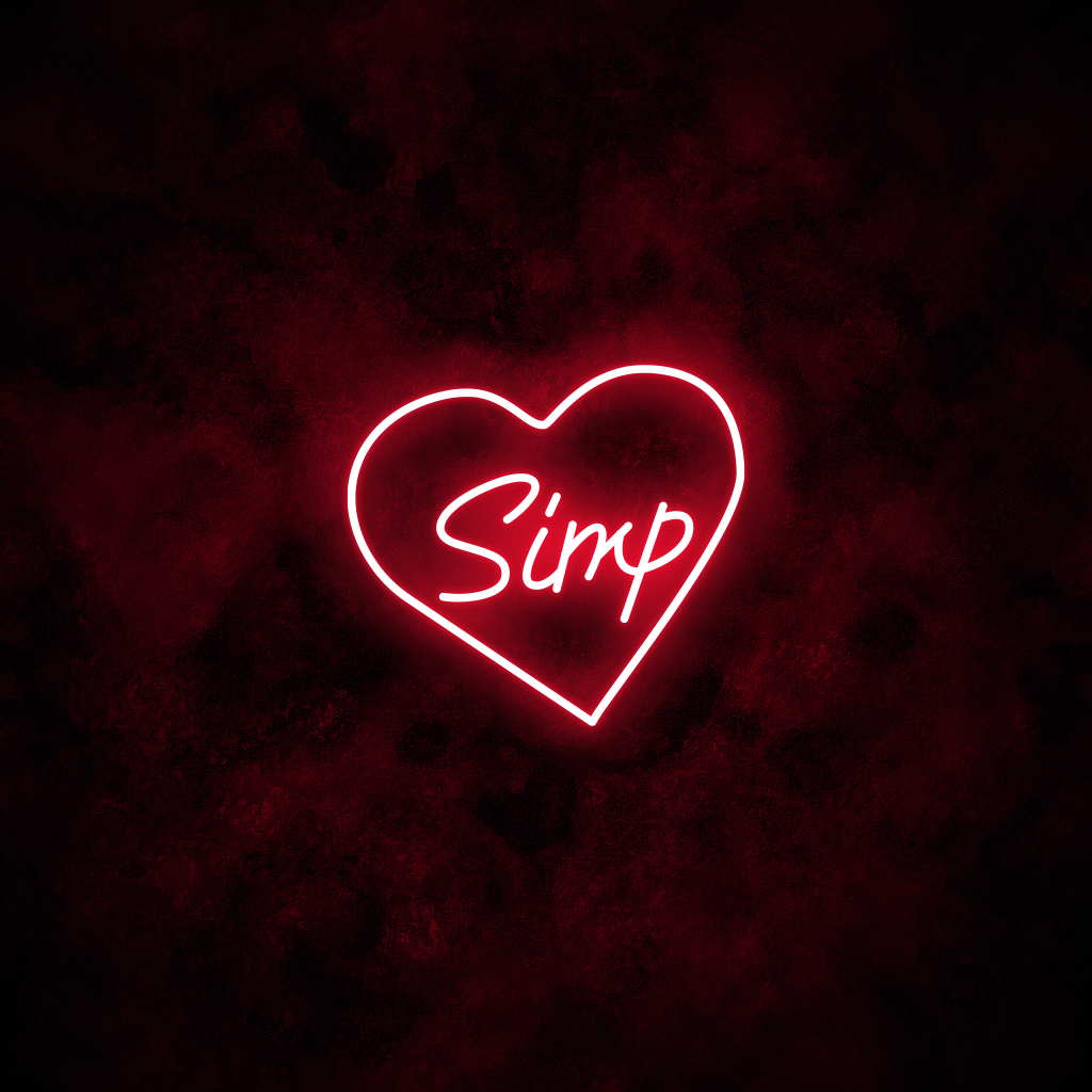 "Simp" Neon Sign