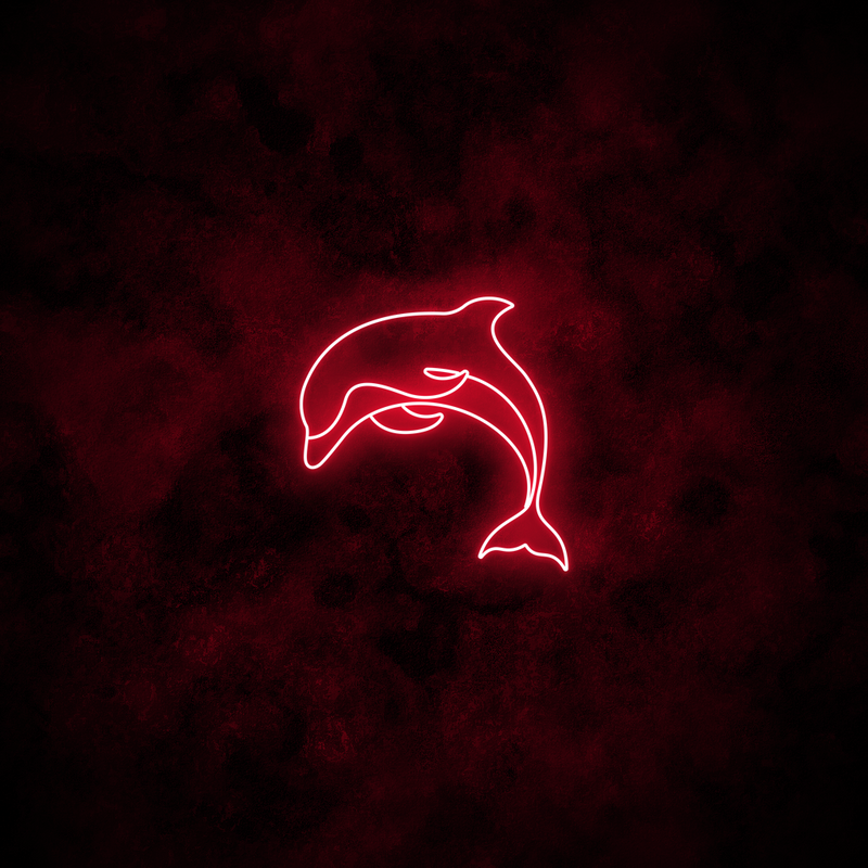 "Dolphin" Neon Sign