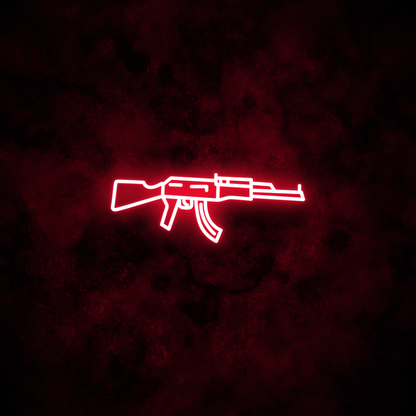 "AK47" Neon Sign
