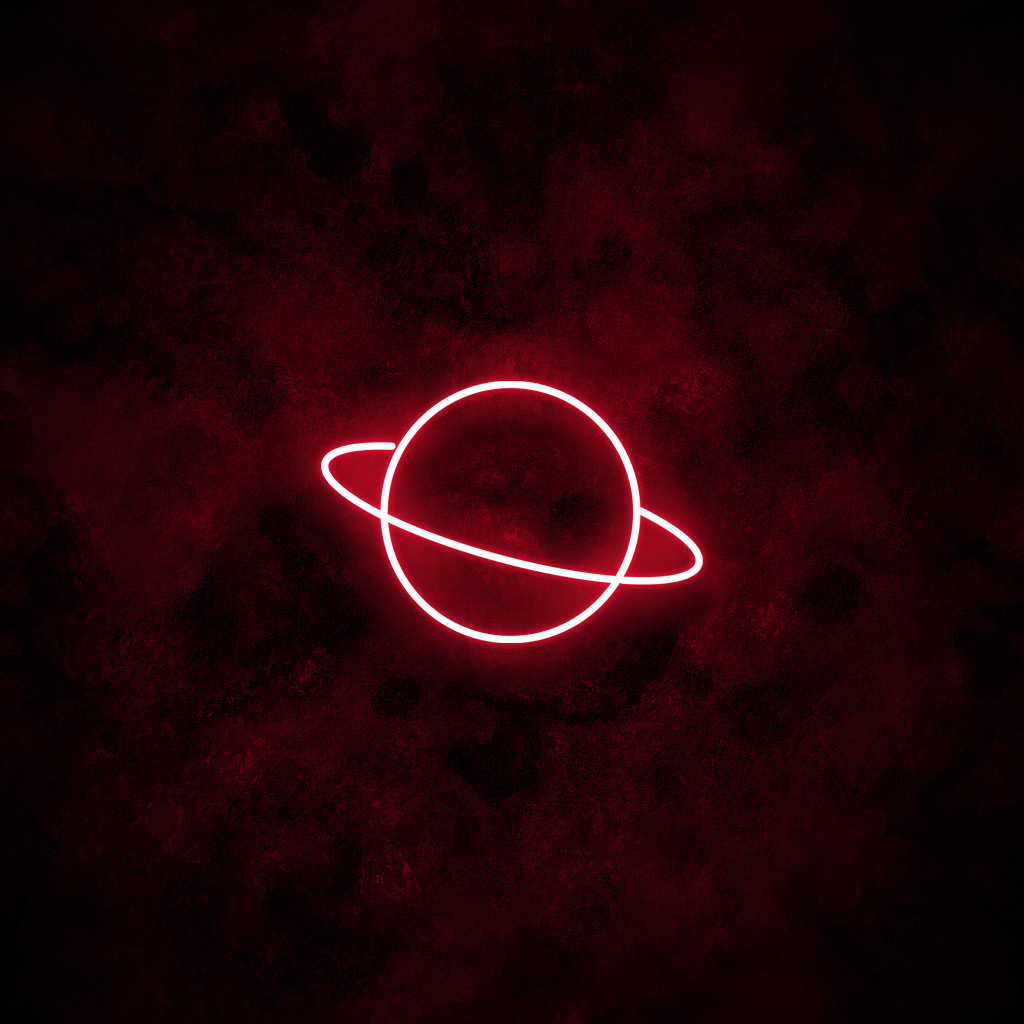 "Saturn" Neon Sign