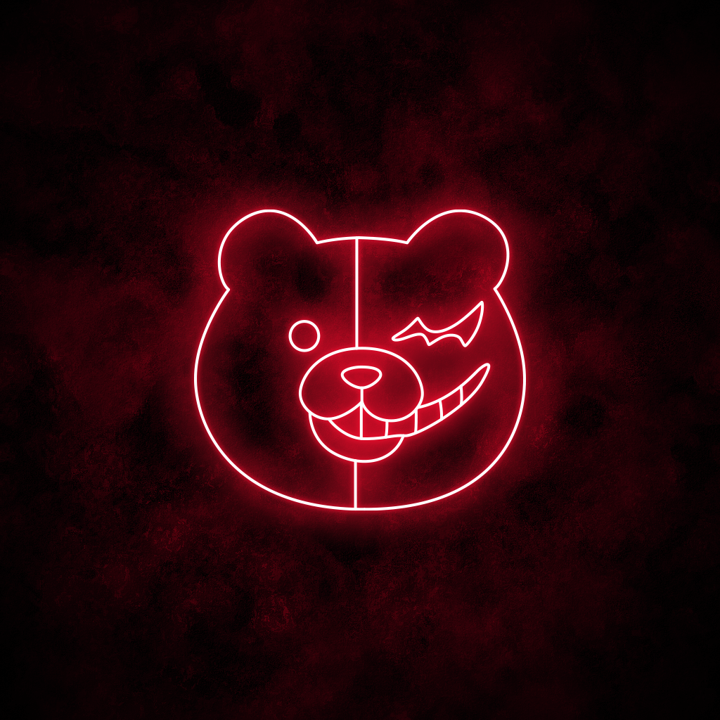 "Monokuma" Neon Sign