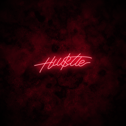 "Hustle" Neon Sign