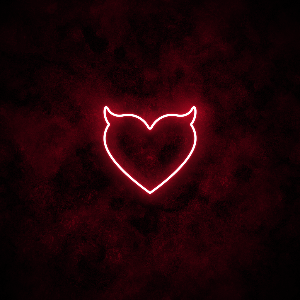"Devil Heart" Neon Sign