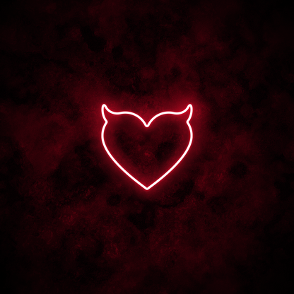 "Devil Heart" Neon Sign