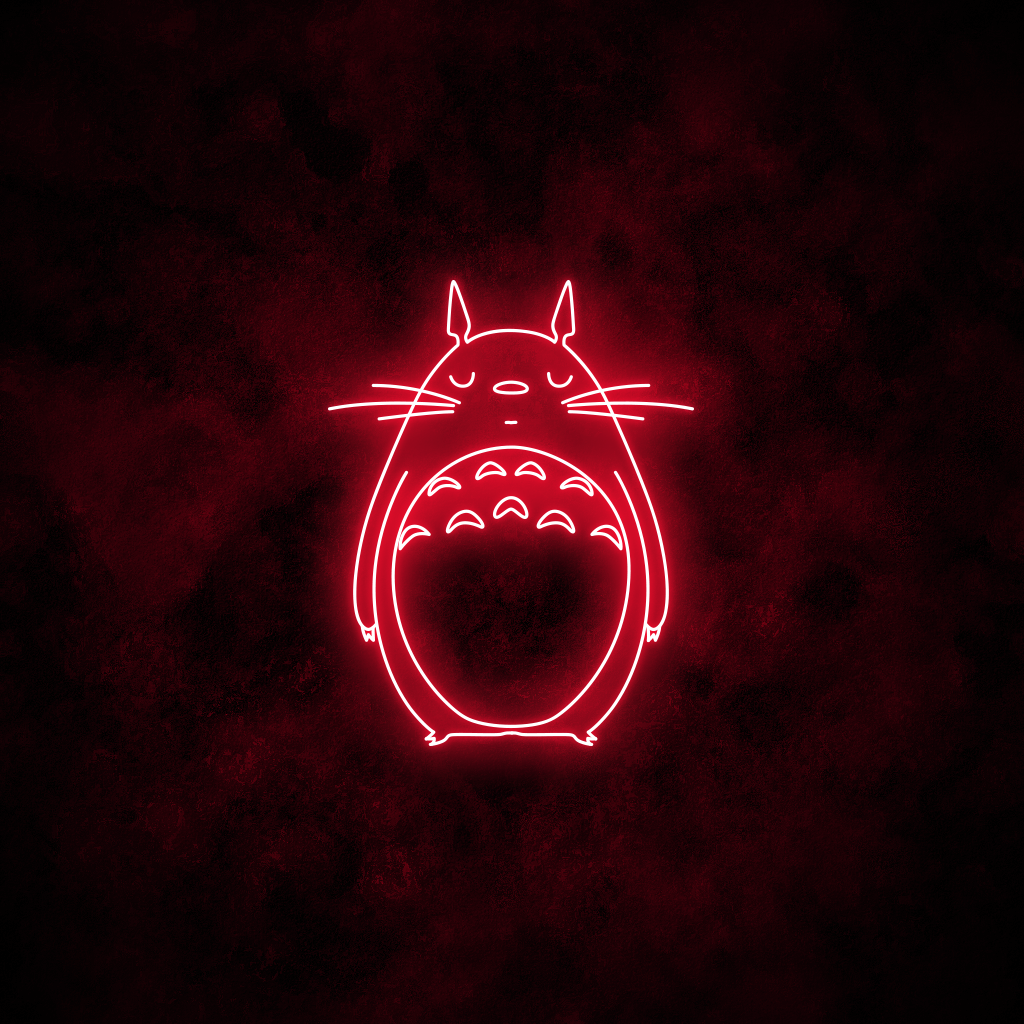 "Totoro" Neon Sign