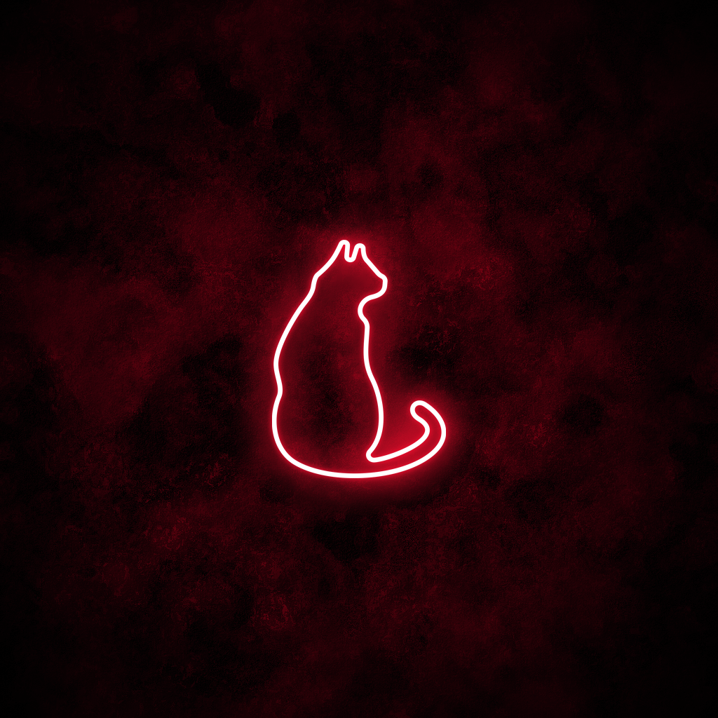 "Cat" Neon Sign