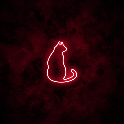 "Cat" Neon Sign