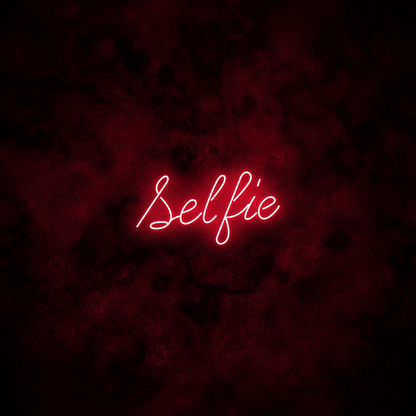 "Selfie" Neon Sign
