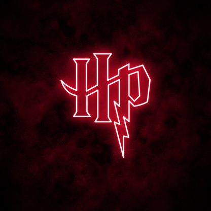 "HP" Neon Sign