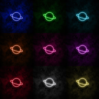 "Saturn" Neon Sign