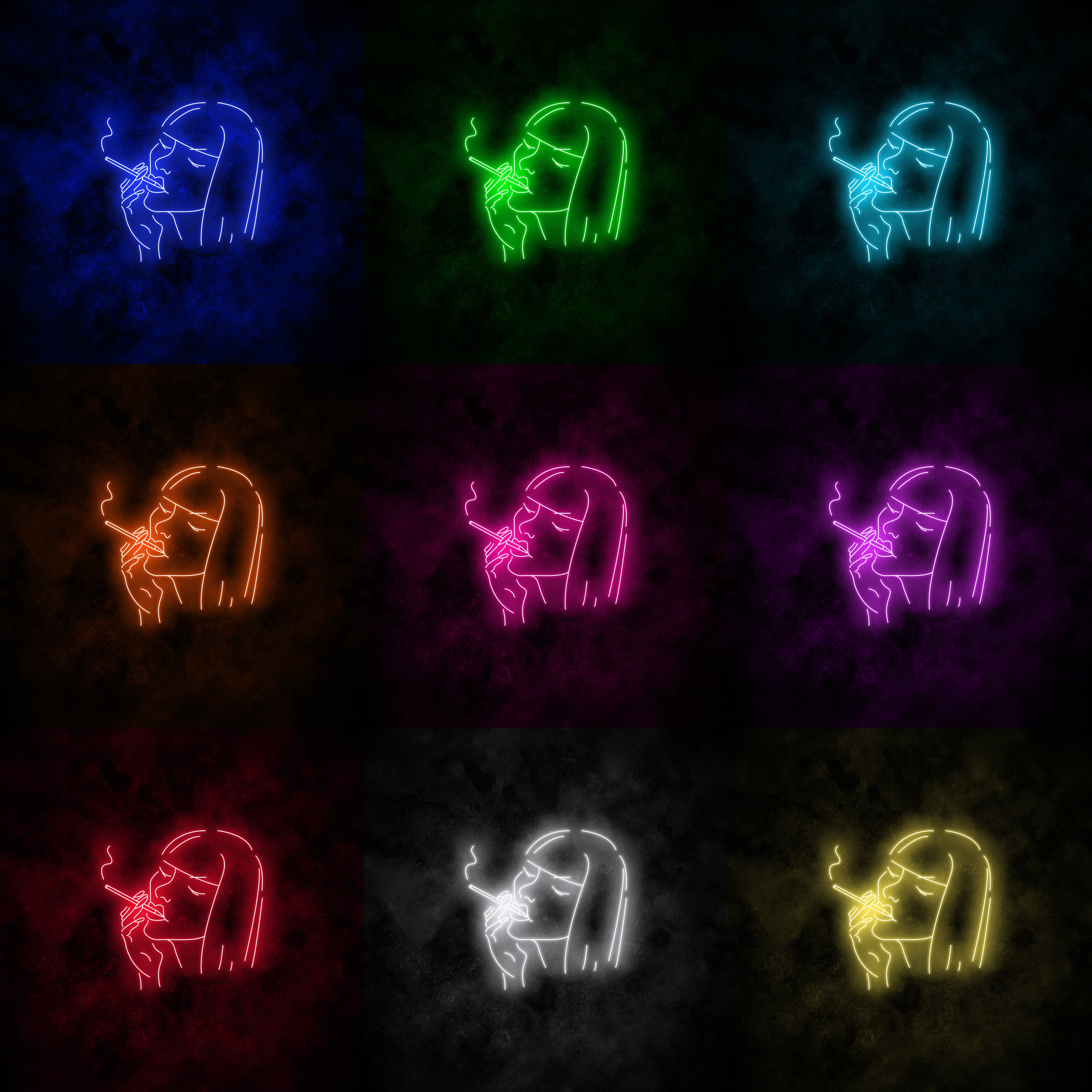 "Smoking" Neon Sign