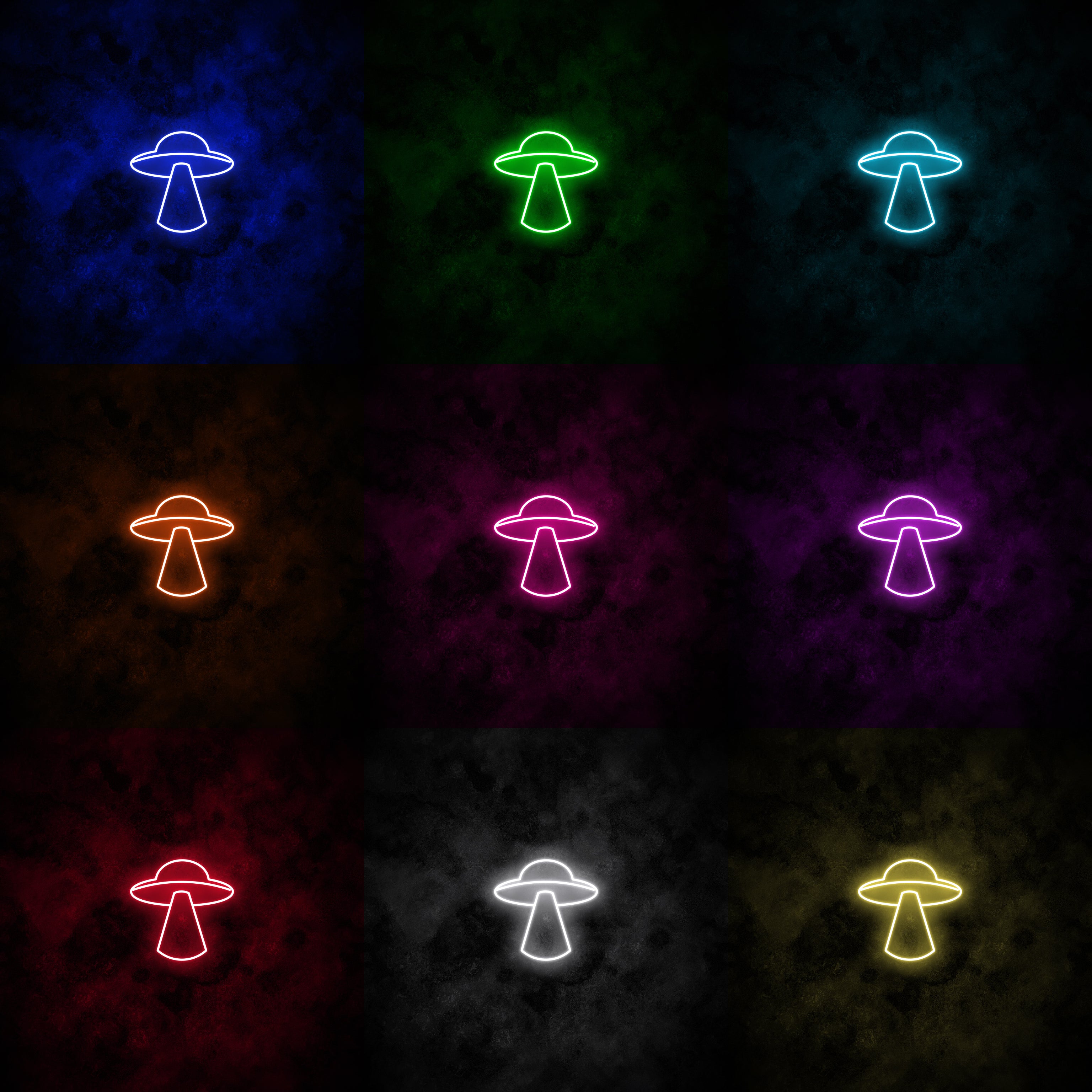 "UFO" Neon Sign