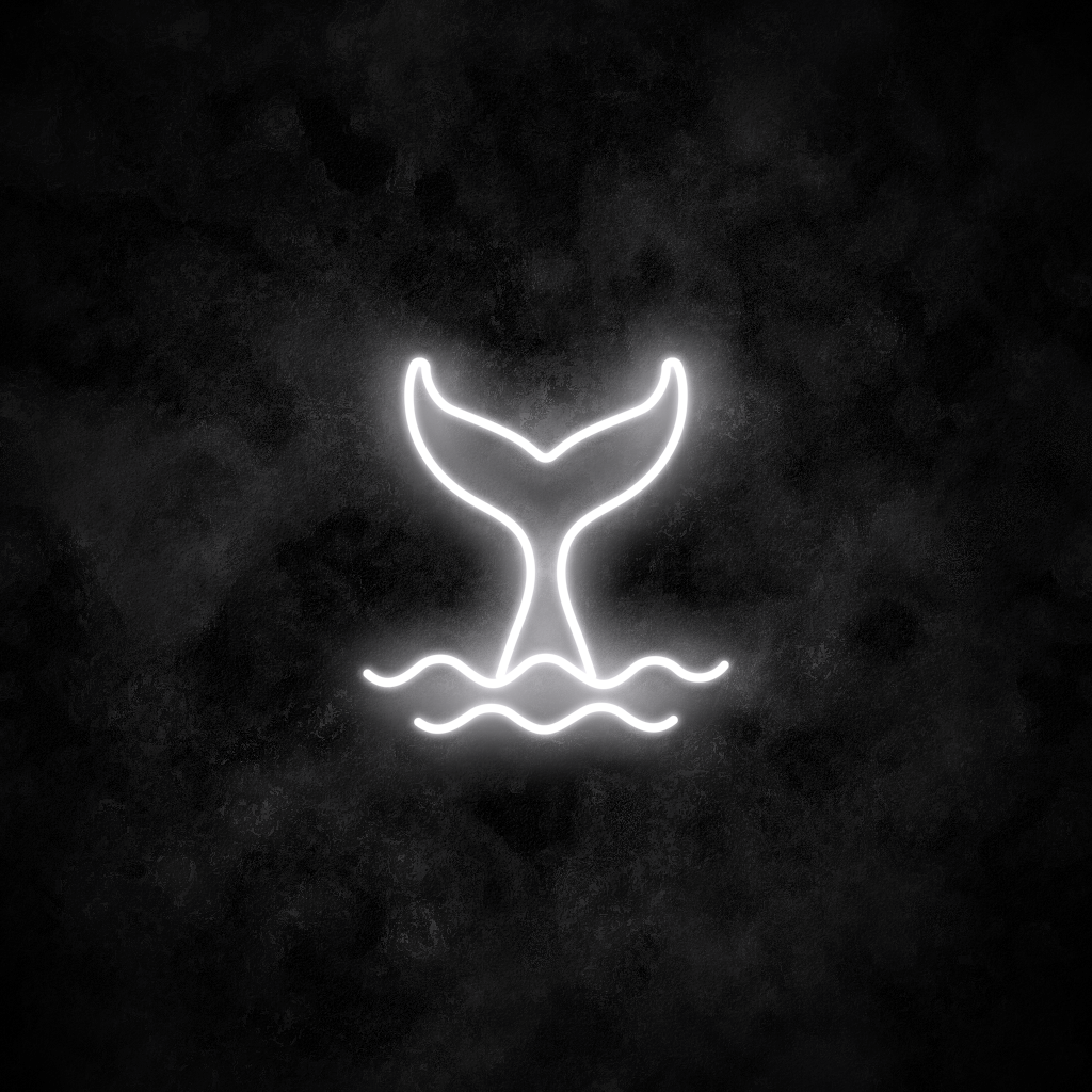 "Whale" Neon Sign