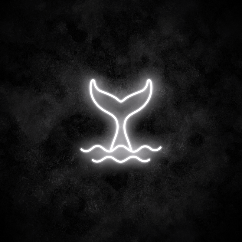 "Whale" Neon Sign