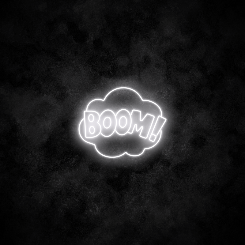 "Boom" Neon Sign
