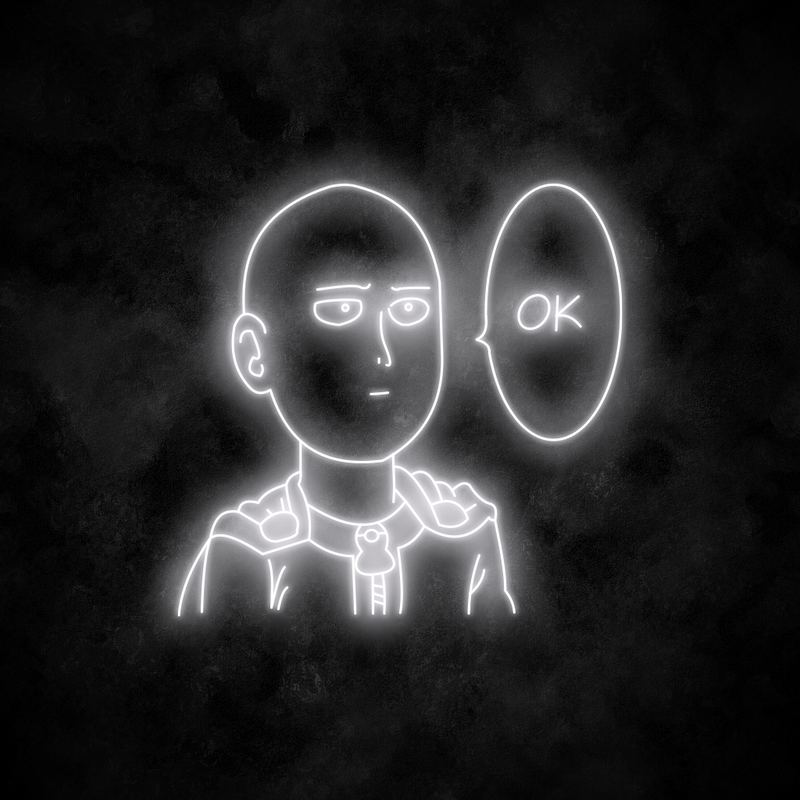 "One Punch Man" Neon Sign