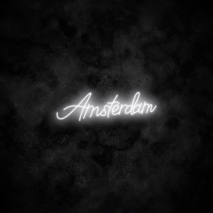 "Amsterdam" Neon Sign