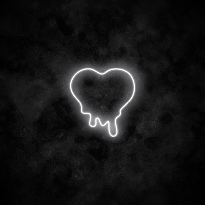 "Melting Heart" Neon Sign